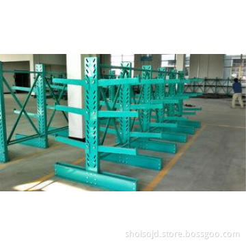 Powder Coat Paint Finish Cantilever Lumber Racks , Metal Ra